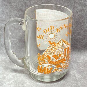 Hazel Atlas Big Top Peanut Butter Glass "My Old Kentucky Home" Song Lyrics Mug